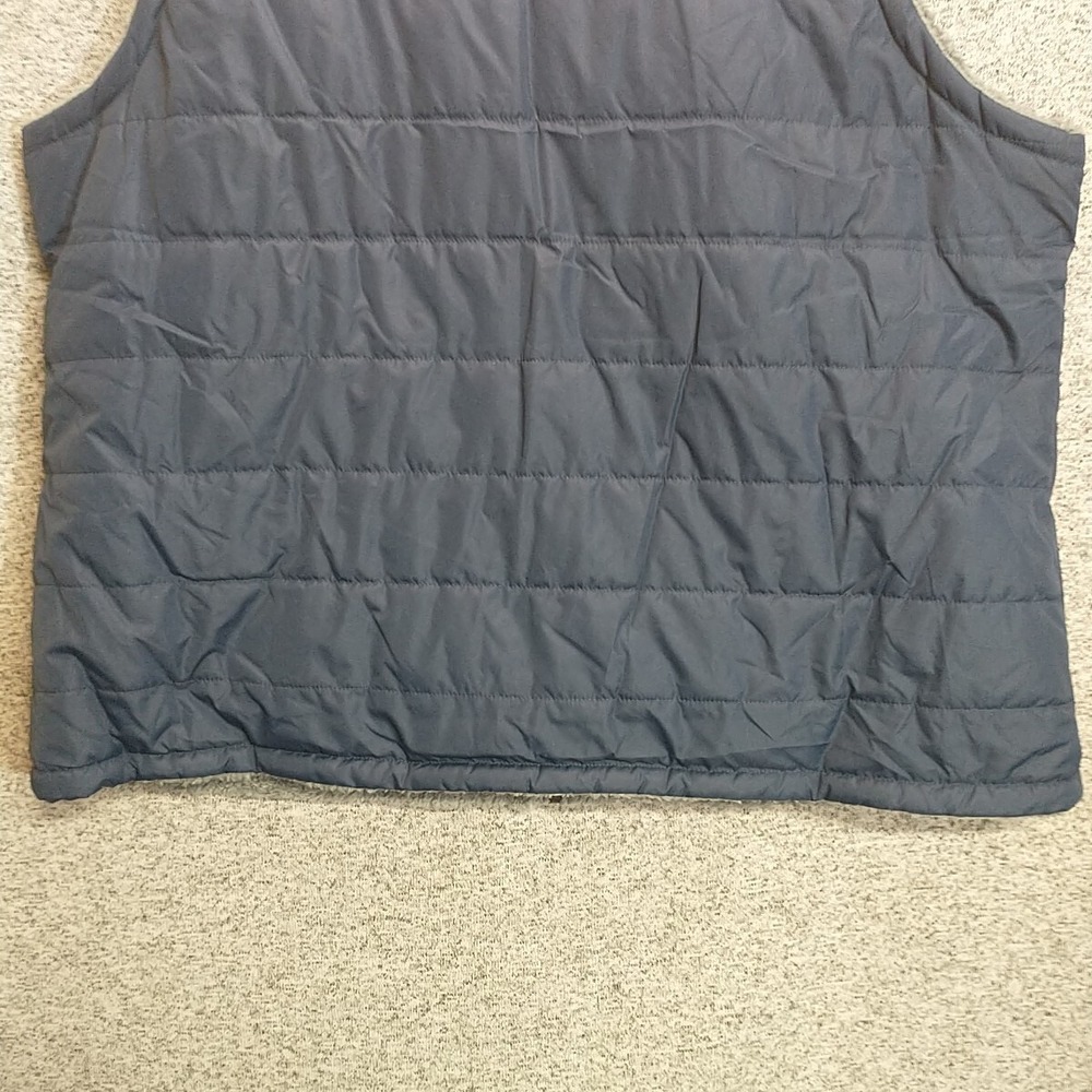 NFL Team Apparel New England Patriots Reversible Puffer Sherpa Vest Womens 4XL - Picture 6 of 13